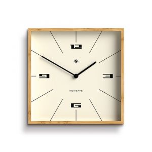 Horloge murale moderne en bambou naturel