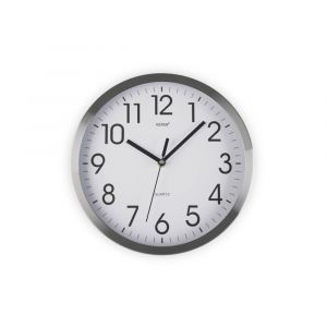 Horloge murale en aluminium blanc 20 cm