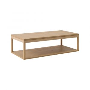 Table basse effet bois clair H60