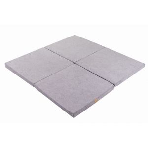 Tapis de jeu carr&eacute; gris 120x120cm