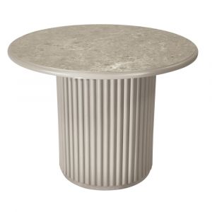 Table basse ronde style scandinave gris