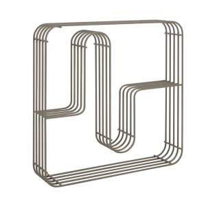 Etag&egrave;re murale carr&eacute;e curva Taupe