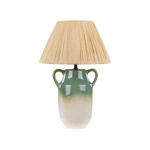 Lampe &agrave; poser c&eacute;ramique vert