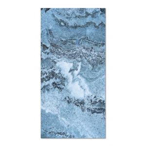 Tapis vinyle marbre bleu 140x200cm