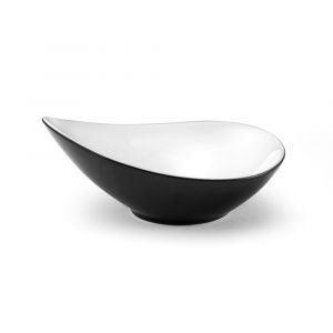 Assiette creuse en Porcelaine Noir