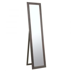 Grand miroir rectangulaire sur pied en bois de paulownia 40x168