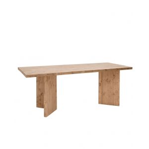 Table de salle à manger en bois de sapin vieilli 160cm