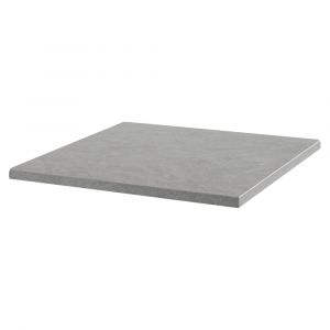 Plateau de table carr&eacute; stratifi&eacute; 70 x 70 cm b&eacute;ton cir&eacute;