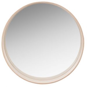 Miroir rond en bois de paulownia D70