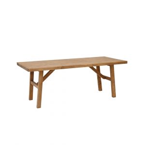 Table basse en bois de sapin vieilli 120x45cm