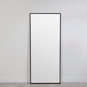 Miroir rectangulaire en aluminium noir 60x140