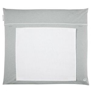 Matelas &agrave; langer lavable coton gris 70x80 cm