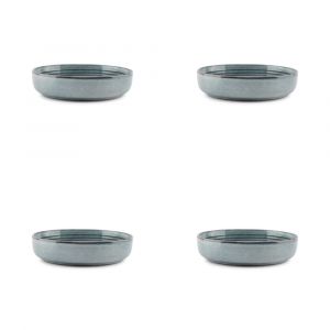 Bol 15xH3,5cm bleu  - Lot de 4
