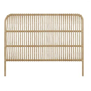 T&ecirc;te de lit en rotin naturel 140 cm
