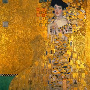 Tableau  Ad&egrave;le de Gustav Klimt imprim&eacute; sur toile 50x50 cm