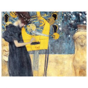 Tableau impression sur toile Musique Gustav Klimt 80x100cm