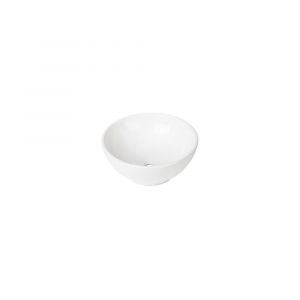 Vasque à poser ronde en céramique blanche 40cm