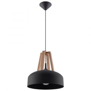 Suspension dome en m&eacute;tal, noir L: 30cm