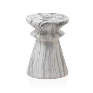 Tabouret en c&eacute;ramique gris