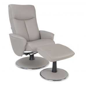 Fauteuil de relaxation manuel design  en cuir