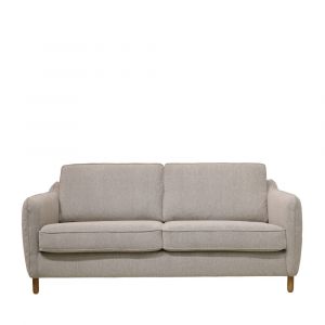 Canap&eacute; convertible express 3 places en tissu - Naturel chin&eacute;