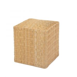 Pouf carré en jonc de mer 40x40x40