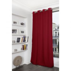 Rideau Occultant Oeillet Rouge MC330 140x180