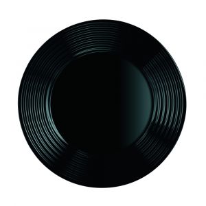 Assiette &agrave; dessert noire D19cm