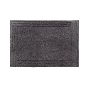 Tapis de bain en  coton gris 50 x 70 cm