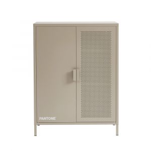 Buffet métal taupe h100cm