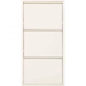 Casier &agrave; chaussures Caruso cr&egrave;me 3 tiroirs Kare Design