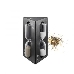 Sablier &agrave; th&eacute; Verre Noir 1x6x6 cm