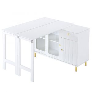 Bureau d&rsquo;angle blanc avec rangements et design moderne