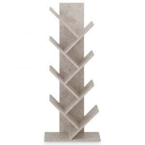 &Eacute;tag&egrave;re biblioth&egrave;que design, effet b&eacute;ton