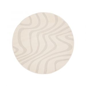 Tapis rond - &oslash;160cm &Eacute;cru Polypropyl&egrave;ne