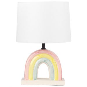 Lampe &agrave; poser c&eacute;ramique multicolore