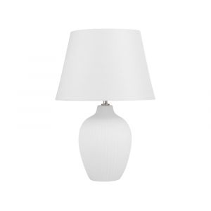 Lampe &agrave; poser c&eacute;ramique blanc