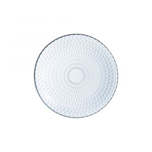 Assiette &agrave; dessert en verre 19 cm