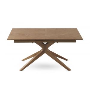 Table extensible pied en chêne et plateau en frêne 160/200x90