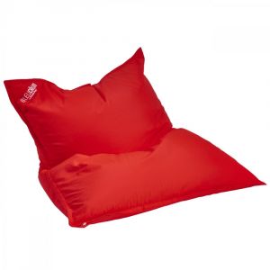 Pouf g&eacute;ant d'&eacute;xterieur d&eacute;houssable rouge 130x165cm