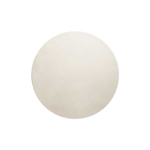 Tapis rond tufté mèches rases (15mm) écru 80 D