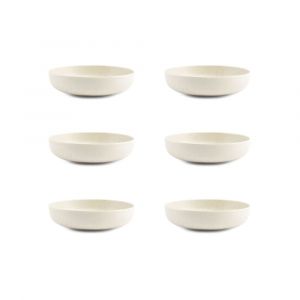 Bol 19,5xH5cm vanille  - Lot de 6