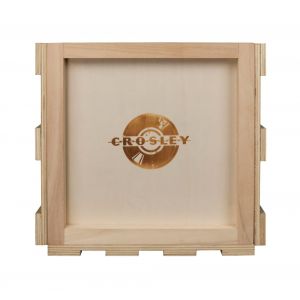 Caisse de rangement en bois pour disques vinyle