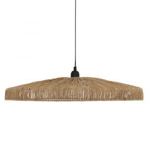Suspension en jute ethnique chic beige 58x10 cm