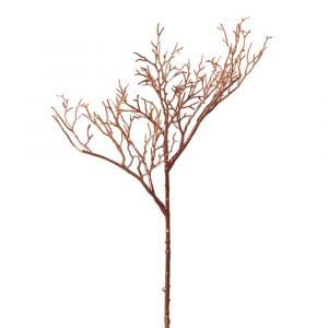 Branchage m&eacute;tallis&eacute; artificielle cuivre dor&eacute; H54