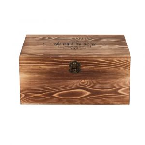 Gobelets &agrave; whisky en verre (x2), gla&ccedil;ons en pierre et coffret en bois de pin