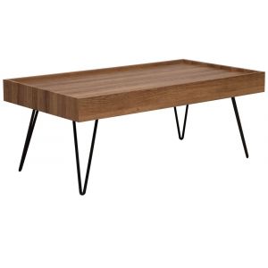 Table basse marron foncé