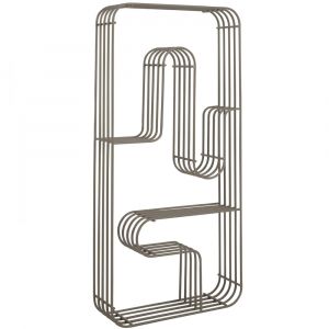 Etag&egrave;re murale rectangulaire curva Taupe