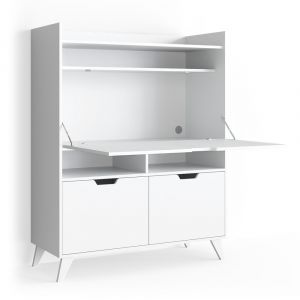 Secr&eacute;taire bureau , Blanc 110 x 140cm