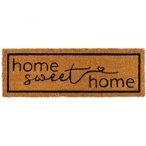 Paillasson coco long &eacute;troit Home sweet home 75x25x1.5cm